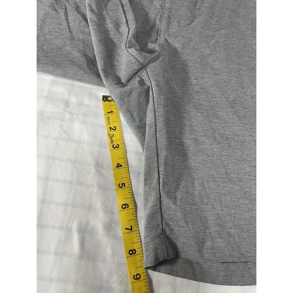 BCG Men's Performance Golf Shorts Size 40W Gray Heather Flat Front Athletic